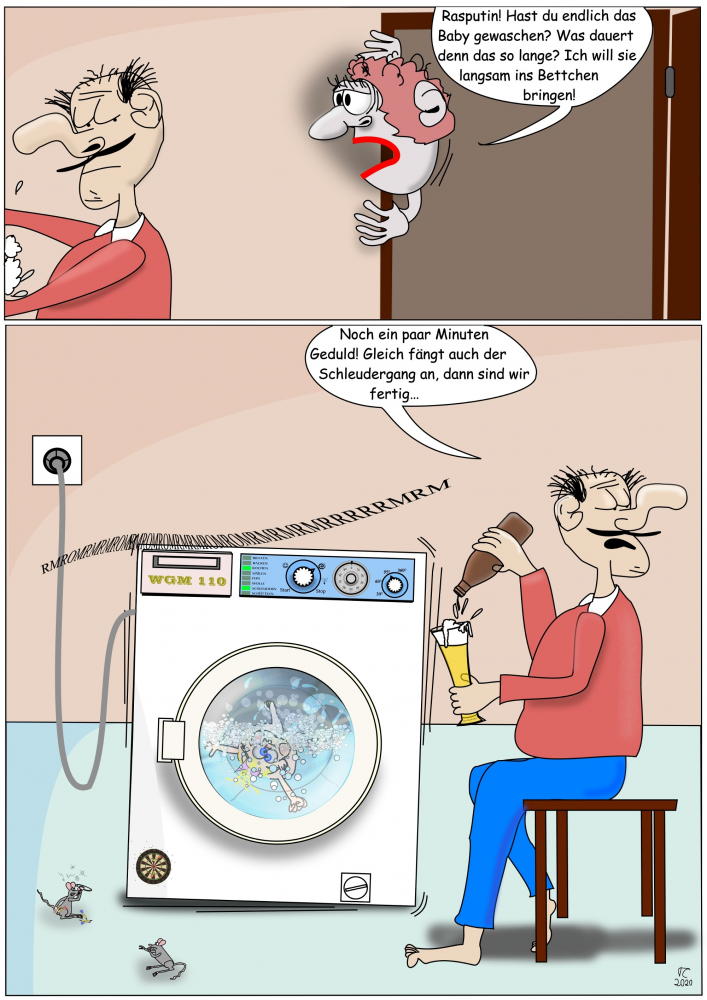 Cartoon: Babywäsche (No.1) 1