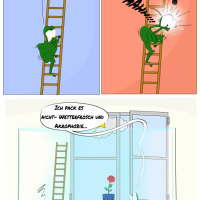 Cartoon: Von oben betrachtet 1