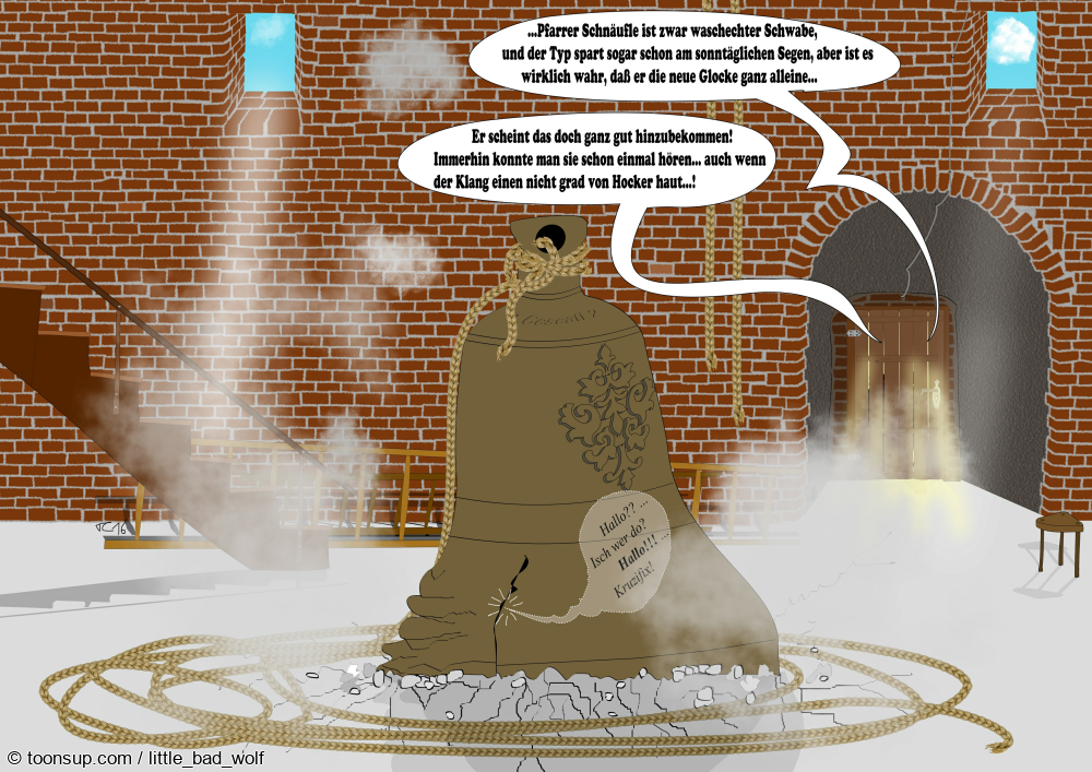 Cartoon: Süsser die Glocken  nie klingen 1
