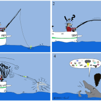 Cartoon: Mundraub 1