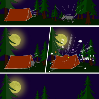 Cartoon: Outdoor Freuden 1