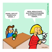 Frühstücksei Cartoon