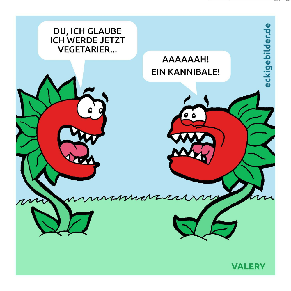 Cartoon: Fleischfressende Pflanzen Cartoon 1