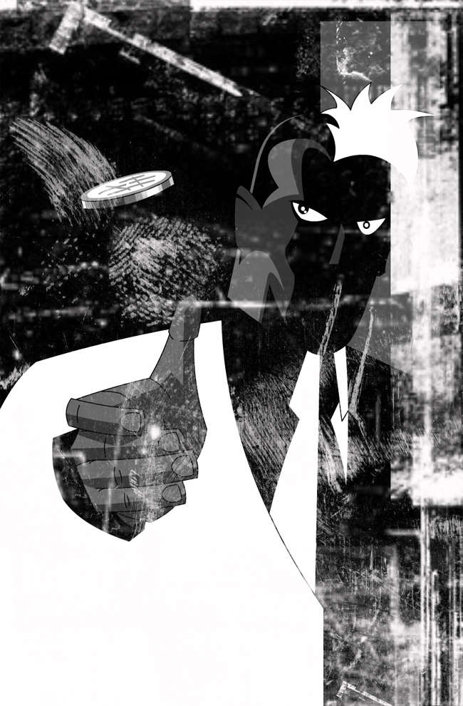 Illustration: Cartoon Twoface 1