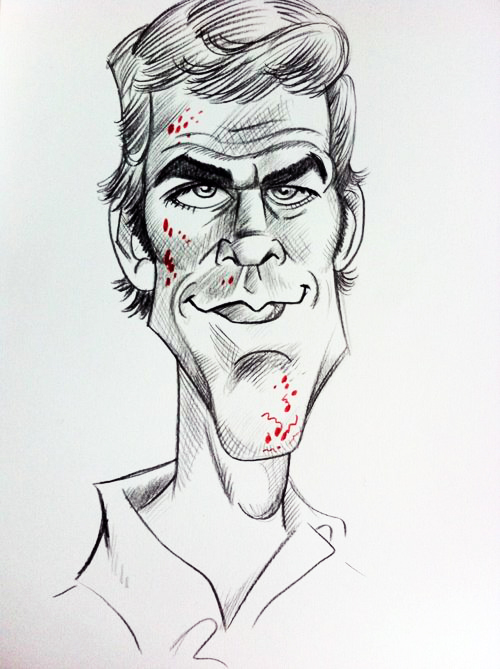 Caricature: Dexter Morgan 1