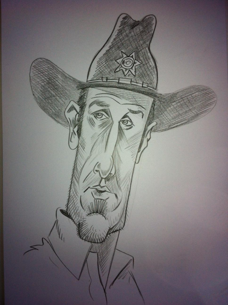 Karrikatur: Rick Grimes 1