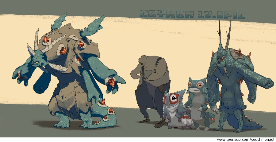 Cartoon: Caymon bekannte Stufen + EPIC 1
