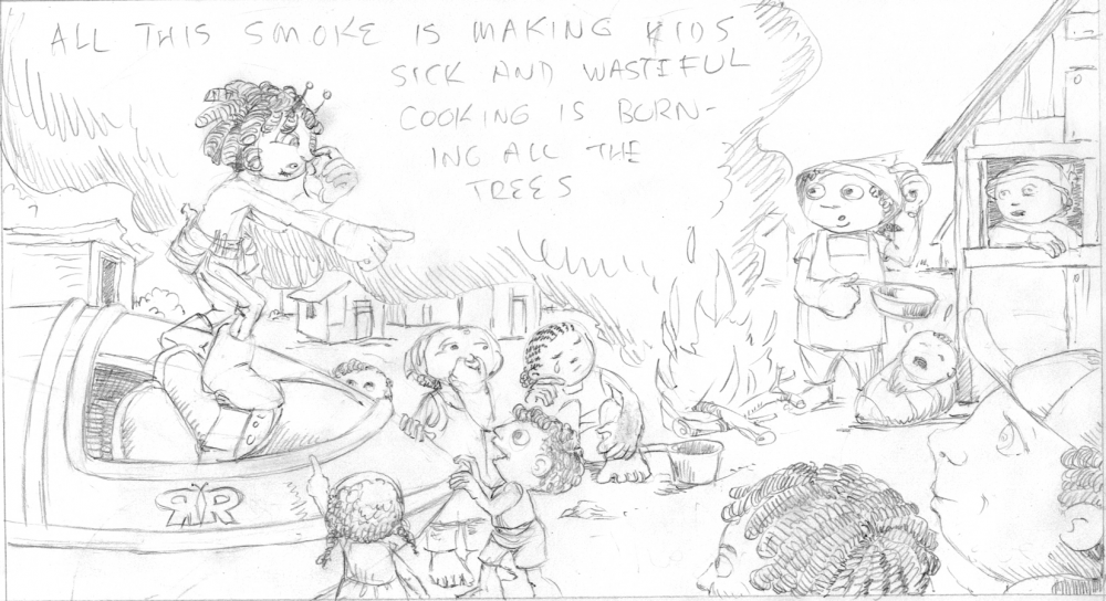 Cartoon: RoughSketchRocketStove2 1