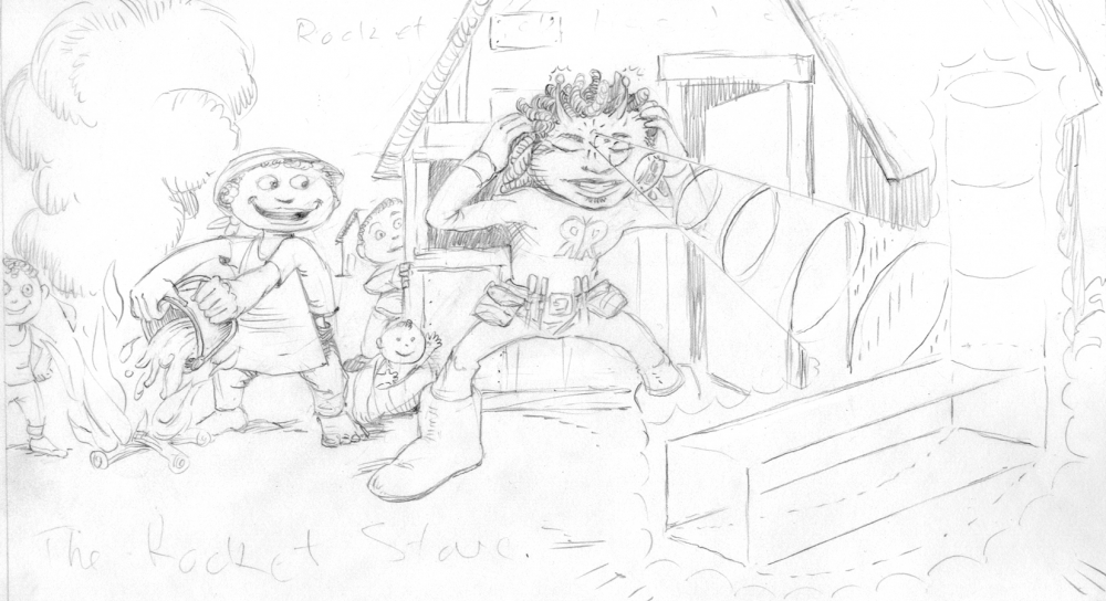 Cartoon: RoughSketchRocketStove3 1