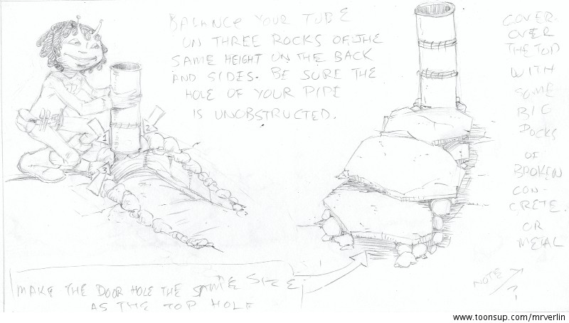 Cartoon: RoughSketchRocketStove9 1