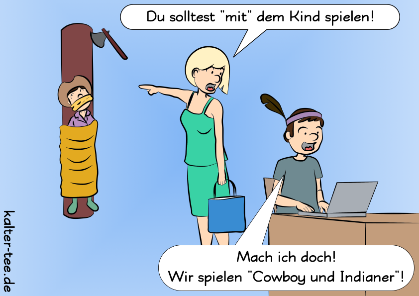 Cartoon: Kindererziehung 1