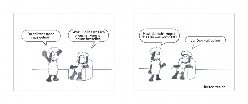 Comic: raus gehen 1