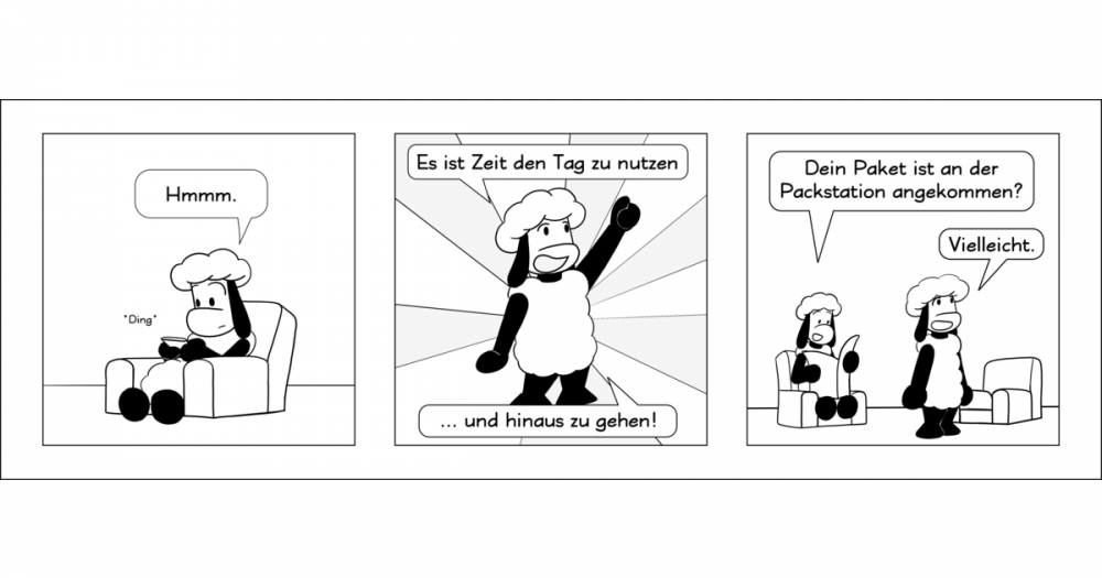 Comic: raus gehen 1