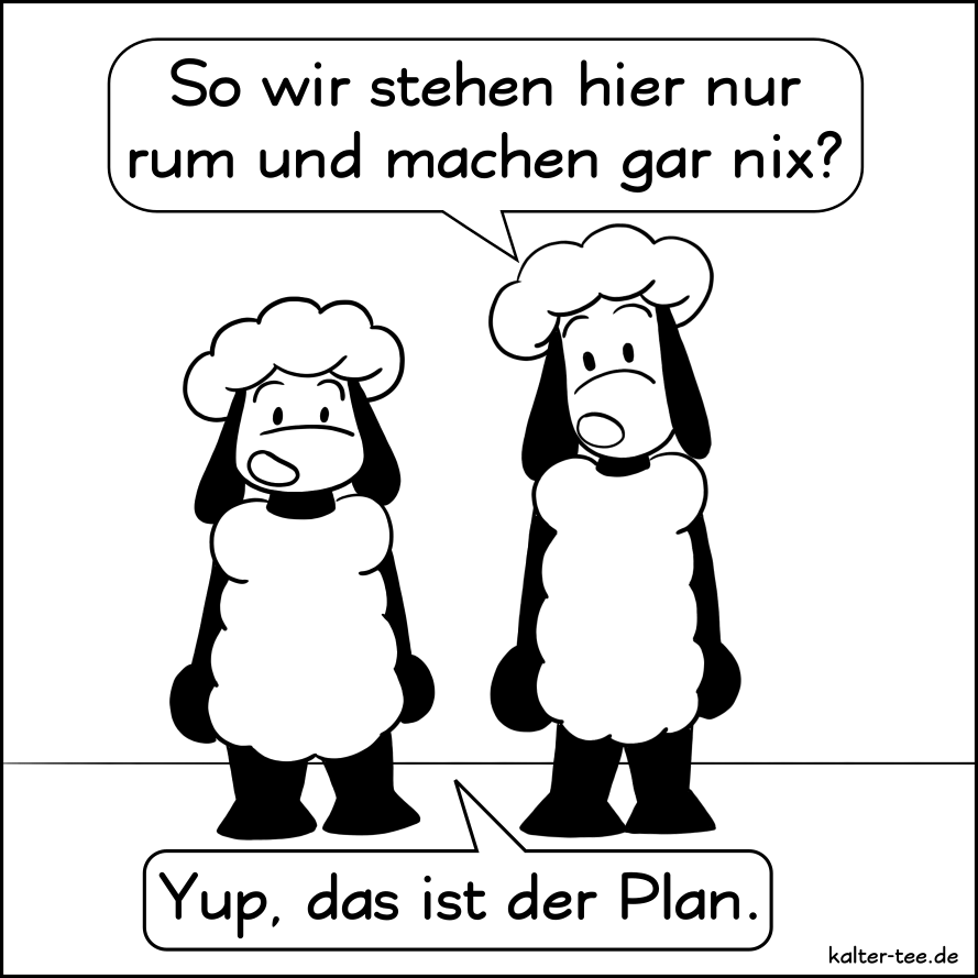 Cartoon: Eine Zeichnung pro Tag. Tag 1. 1
