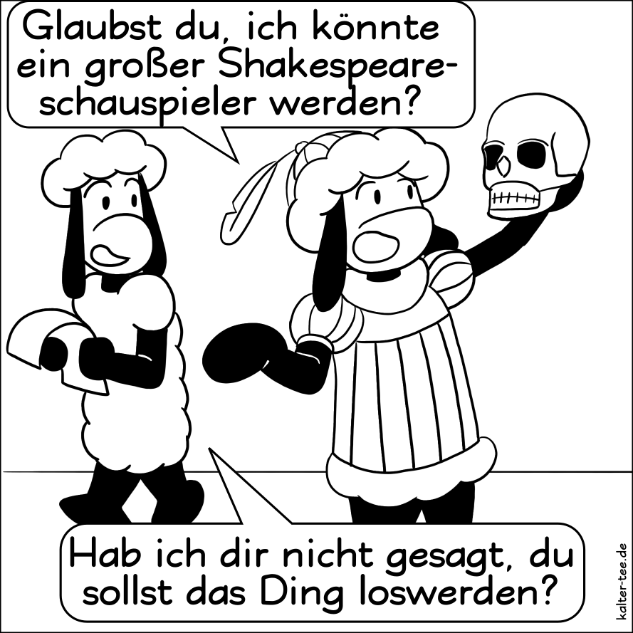 Cartoon: Eine Zeichnung pro Tag. Tag 10. 1