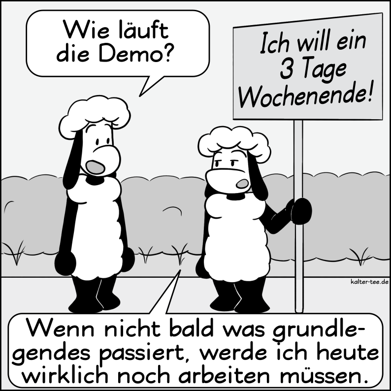Cartoon: Eine Zeichnung pro Tag. Tag 16. 1