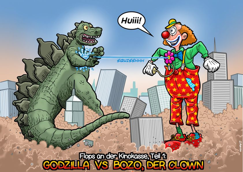 Cartoon: Godzilla, die unbekannteren Filme. 1