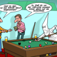 Billard mit Rassisten