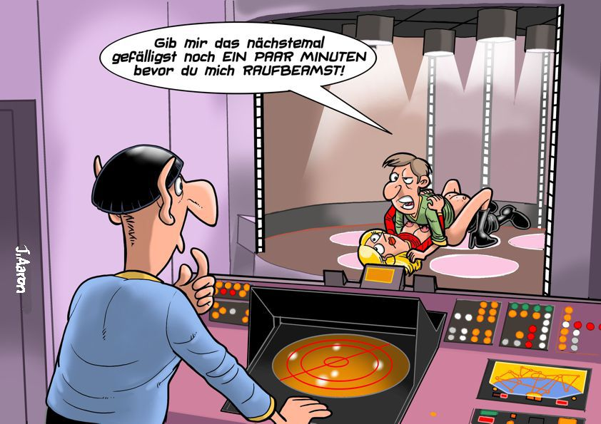 Cartoon: Beam me up 1