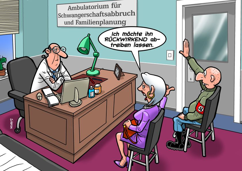 Cartoon: Erweiterte Fristenlösung 1