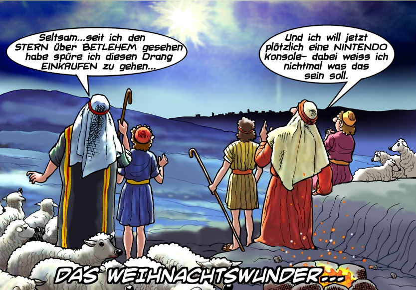 Cartoon: Stern von Betlehem 1