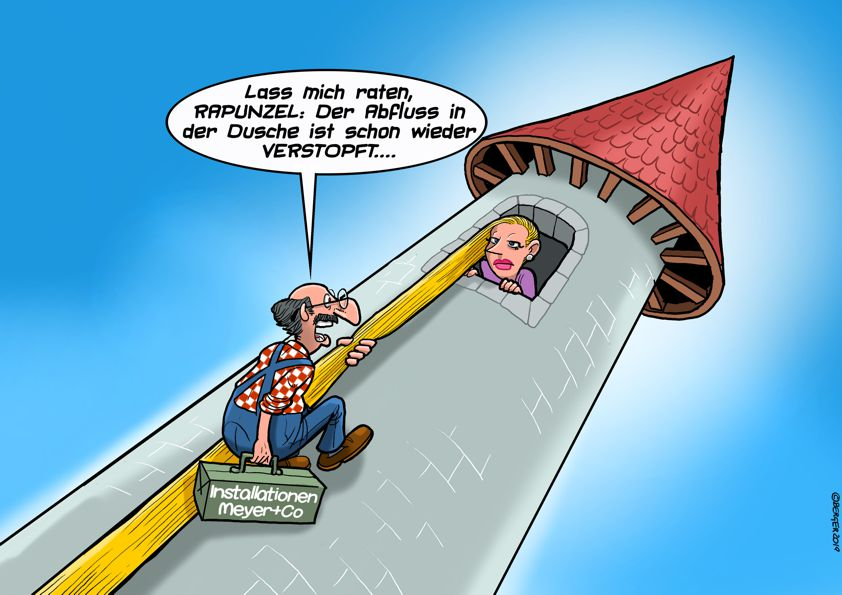 Cartoon: Rapunzel 1