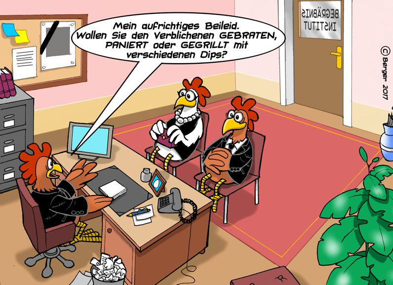 Cartoon: Chicken Burial 1