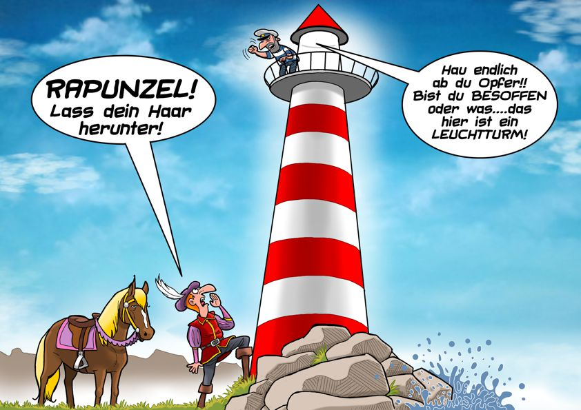 Cartoon: Rapunzel in Norddeutschland 1