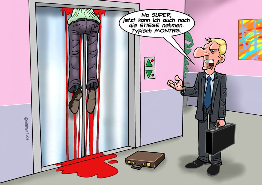 Cartoon: Montag 1