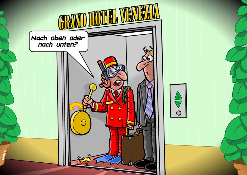 Cartoon: Im Lift II 1