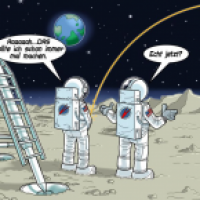 Neulich, am Mond...