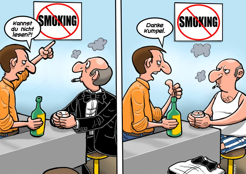 Cartoon: No Smoking 1