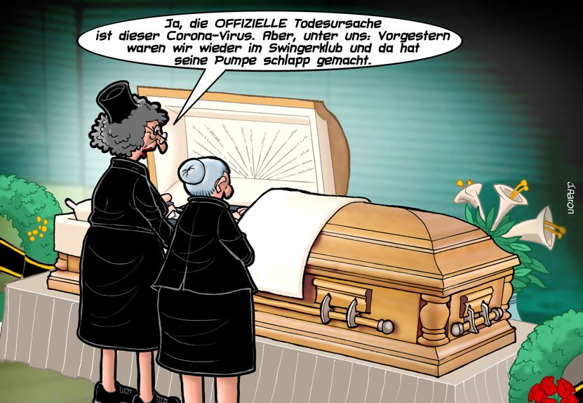 Cartoon: Schon wieder ein Corona-Opfer 1