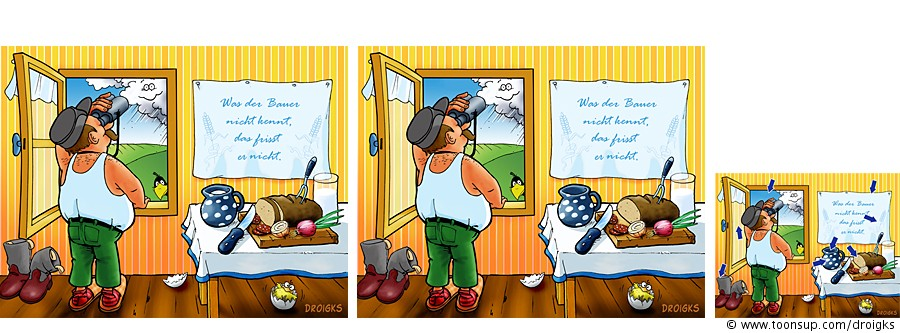 Cartoon: Was der Bauer nicht kennt ... 1