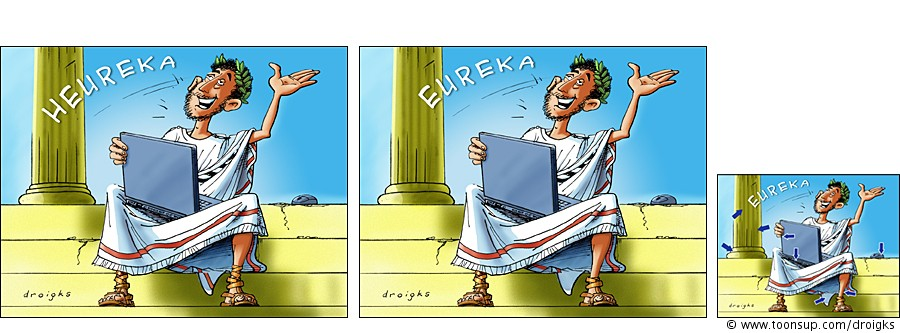 Cartoon: Heureka 1