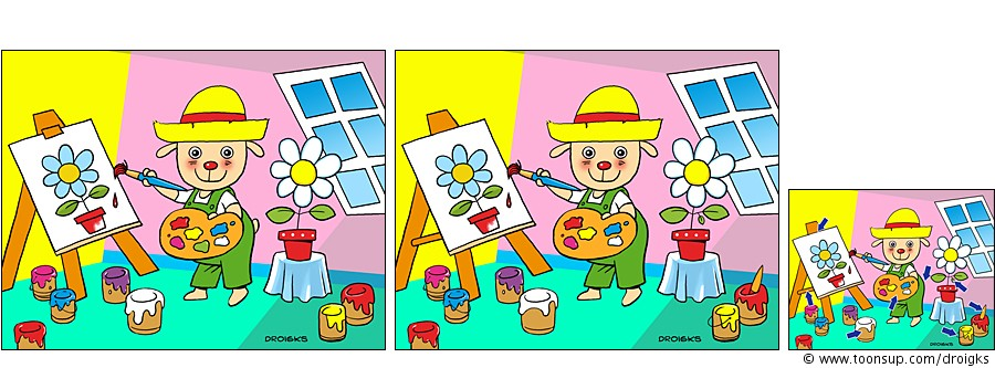 Cartoon: Armer Künstler 1