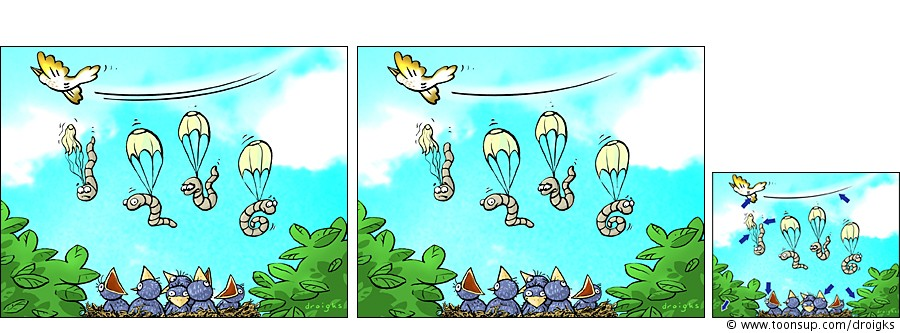 Cartoon: Das wurmt den Fallschirmjäger 1