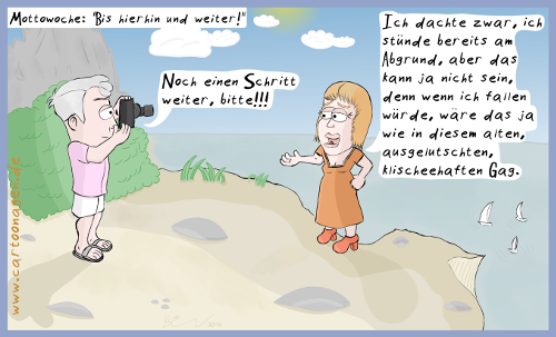 Cartoon: Bis hierhin und weiter (war ein Cartoonwettbewerb) 1