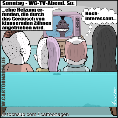 Comic: Von Wegen einer WG - "WG TV-Abend" 1