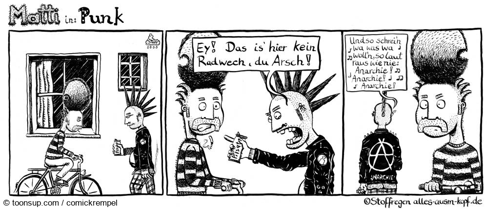 Comic: Matti in: Punk 1