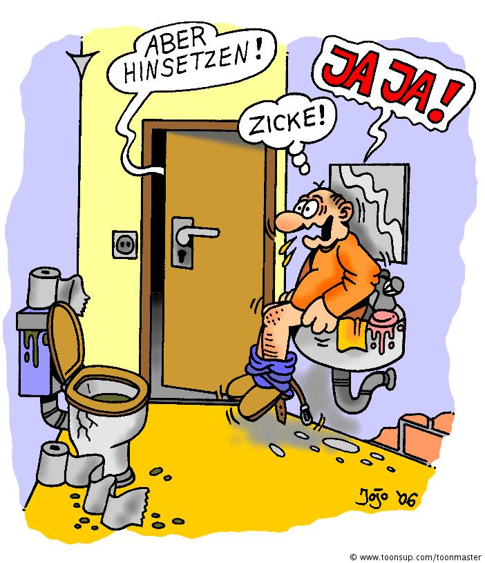 Cartoon: Aber hinsetzen! 1