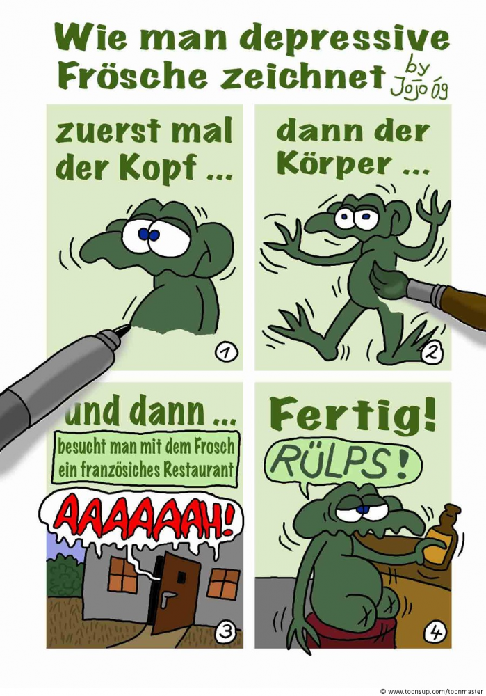 Comic: Frösche Zeichenkurs 1