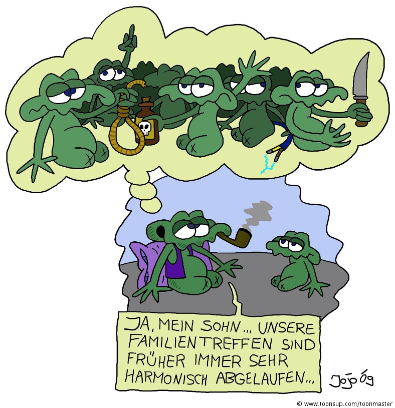 Cartoon: Familientreffen 1
