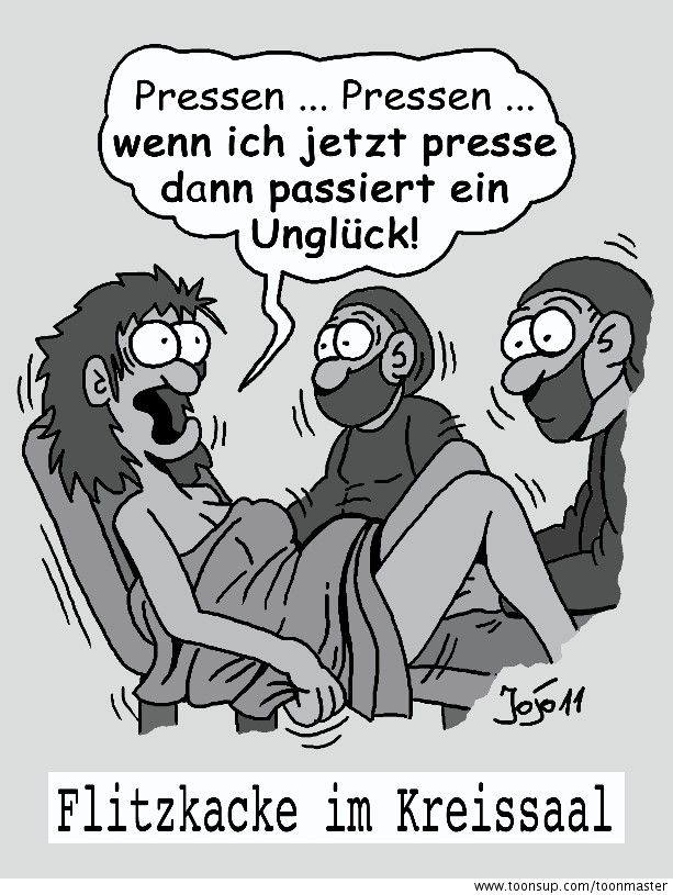 Cartoon: Im Kreissaal 1