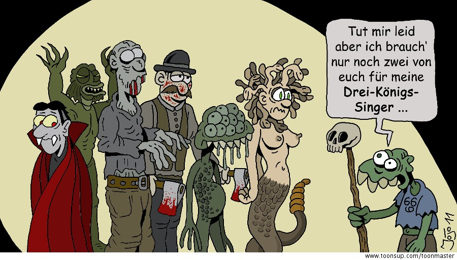 Cartoon: Drei-Königs-Singer 1