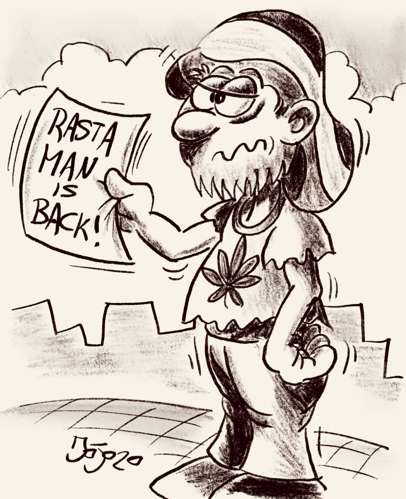 Cartoon: Rasta Man is back! 1