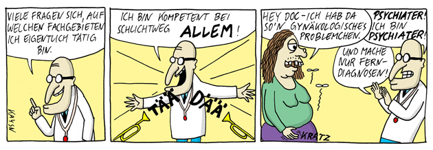 Comic: Dr. Aberwitz: Fachgebiete 1