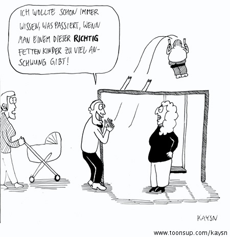 Cartoon: Fette Kinder 1
