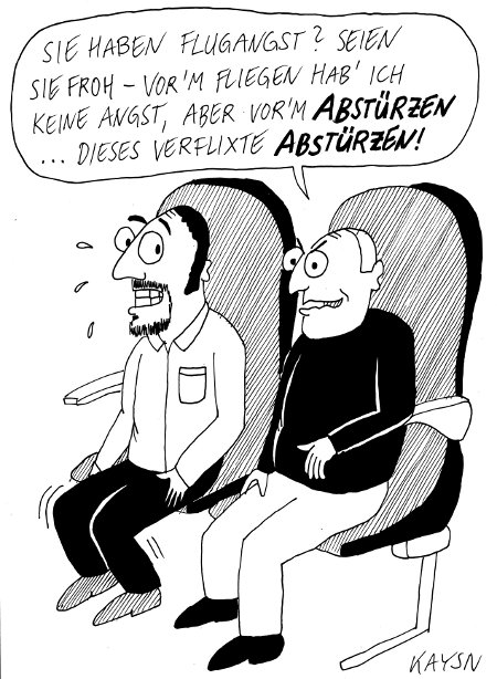 Cartoon: Flugangst 1