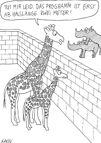 Cartoon: Giraffen & Nashörner 1